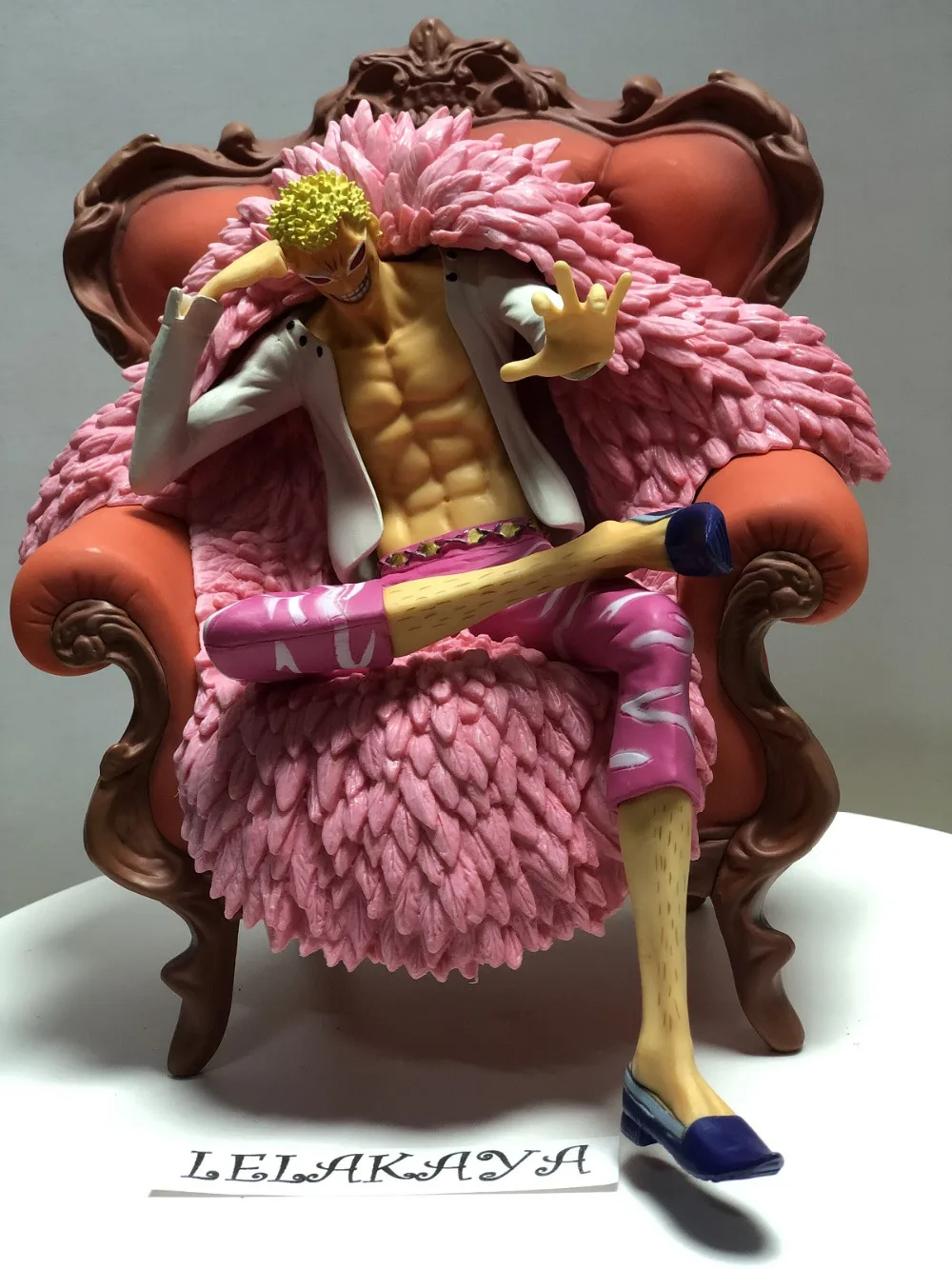 One Piece Donquixote Doflamingo sitting figure