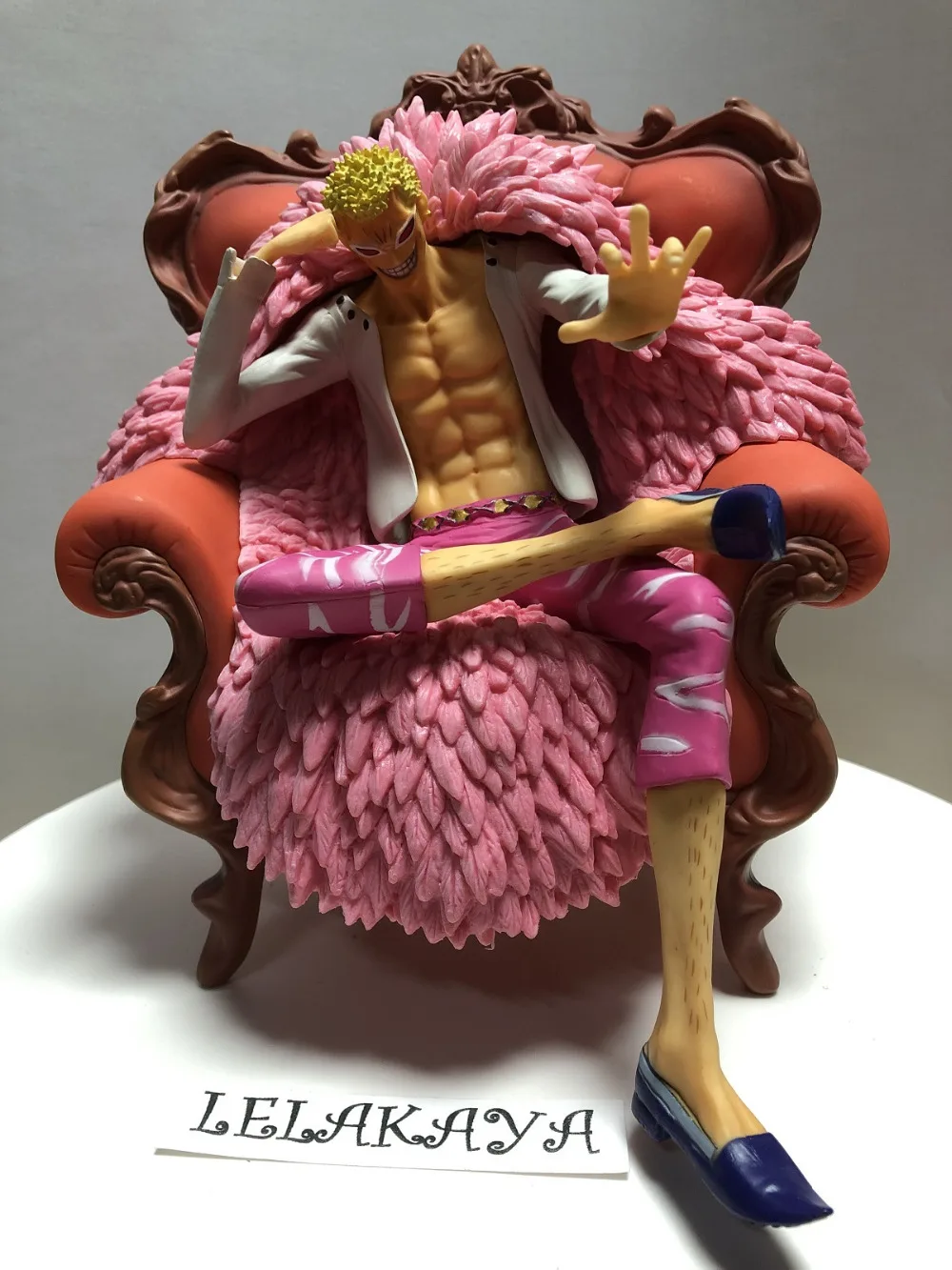 One Piece Donquixote Doflamingo sitting figure