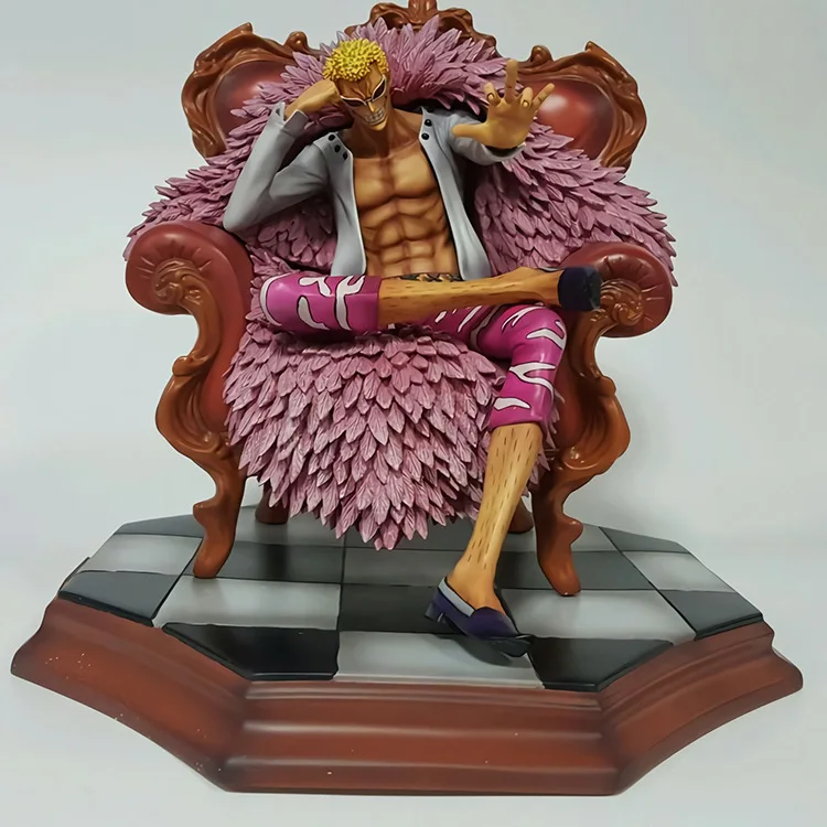 One Piece Donquixote Doflamingo sitting figure