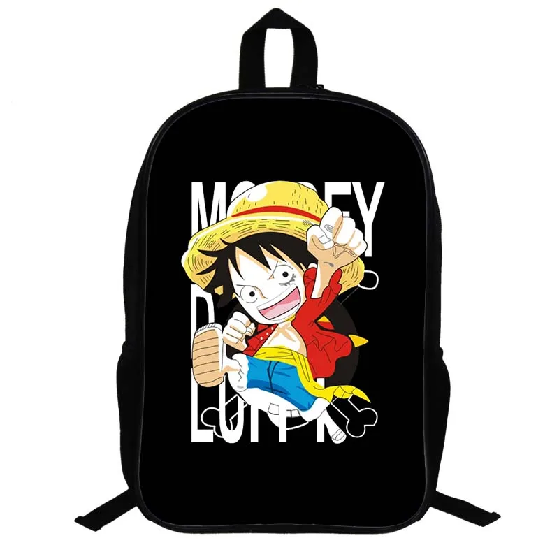 14.5 Inch ONE PIECE Luffy  Edward Newgate School Laptop Bag Travel  Backpack