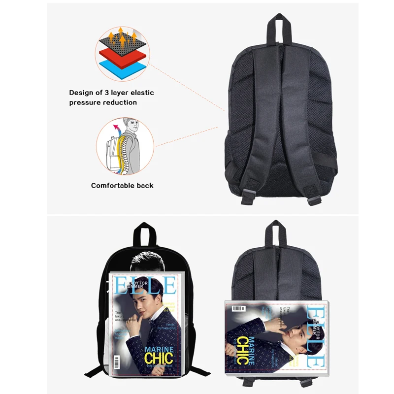 14.5 Inch ONE PIECE Luffy  Edward Newgate School Laptop Bag Travel  Backpack