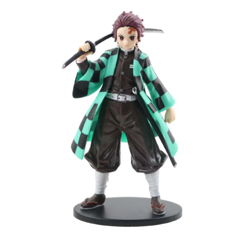 16cm Kimetsu no Yaiba Tanjirou Agatsuma Zenitsu Nezuko Kamado Demon Slayer Action Figure