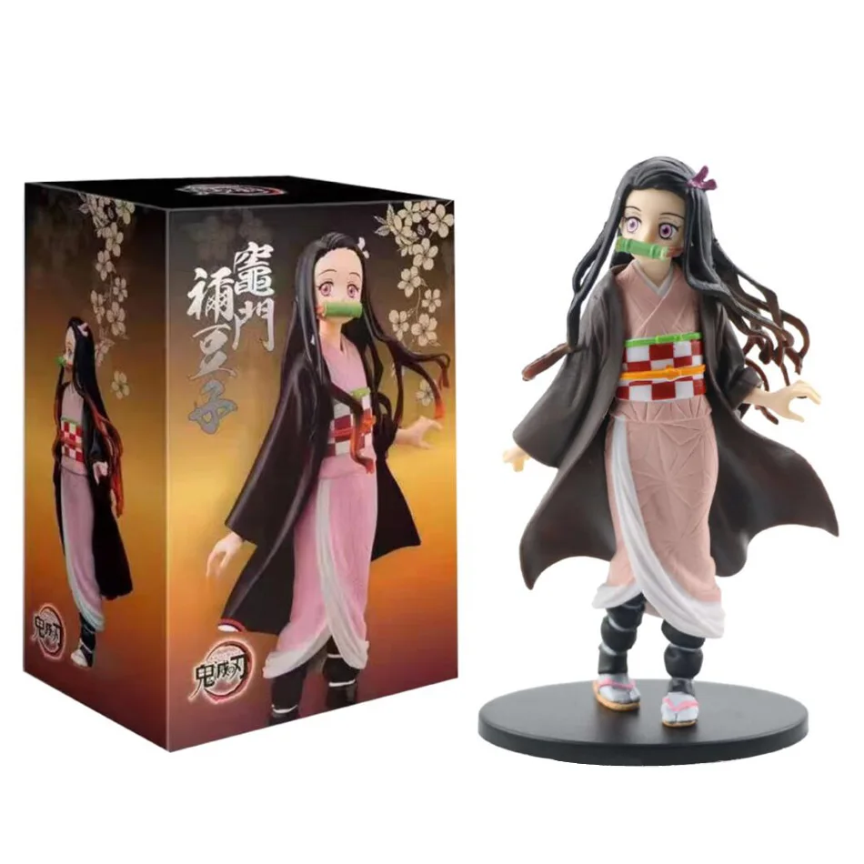 16cm Kimetsu no Yaiba Tanjirou Agatsuma Zenitsu Nezuko Kamado Demon Slayer Action Figure