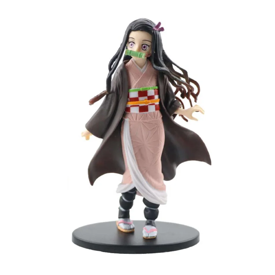 16cm Kimetsu no Yaiba Tanjirou Agatsuma Zenitsu Nezuko Kamado Demon Slayer Action Figure