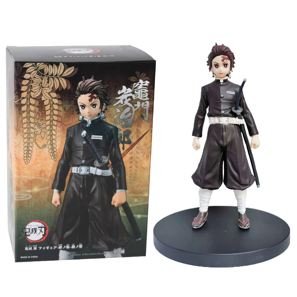 16cm Kimetsu no Yaiba Tanjirou Agatsuma Zenitsu Nezuko Kamado Demon Slayer Action Figure