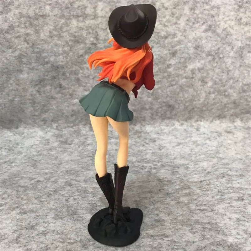 18Cm One Piece Cowboy Luffy Nami Figure