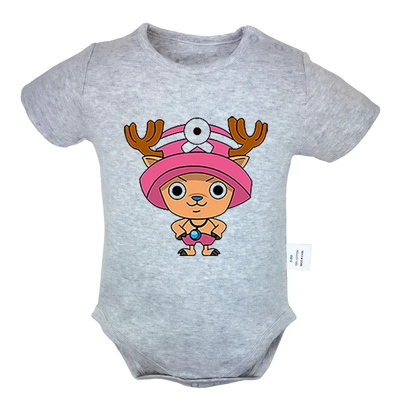 Funny One Piece Tony Chopper Printed 6-24M Newborn Baby Girl Boys Short Sleeve Romper Jumpsuit