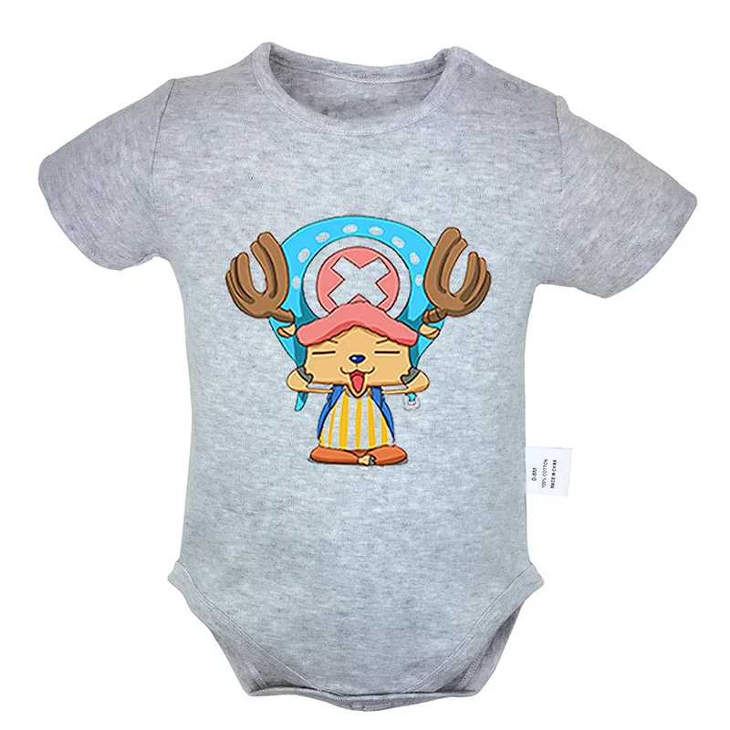 Funny One Piece Tony Chopper Printed 6-24M Newborn Baby Girl Boys Short Sleeve Romper Jumpsuit