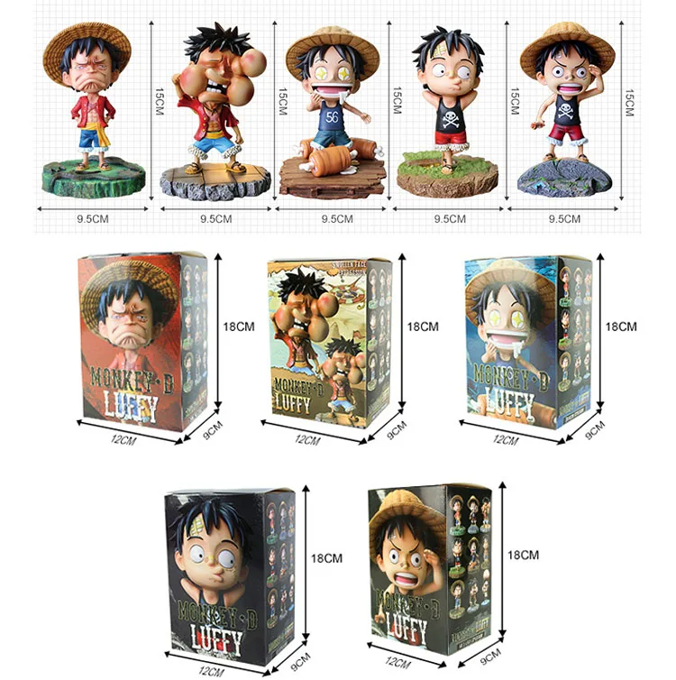 15CM Monkey D. Luffy Collectible Figure Model Statue