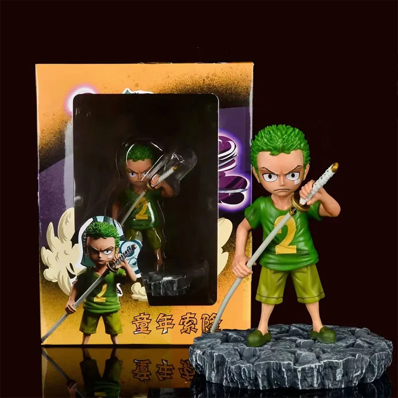 16CM Childhood Roronoa Zoro Action Figure