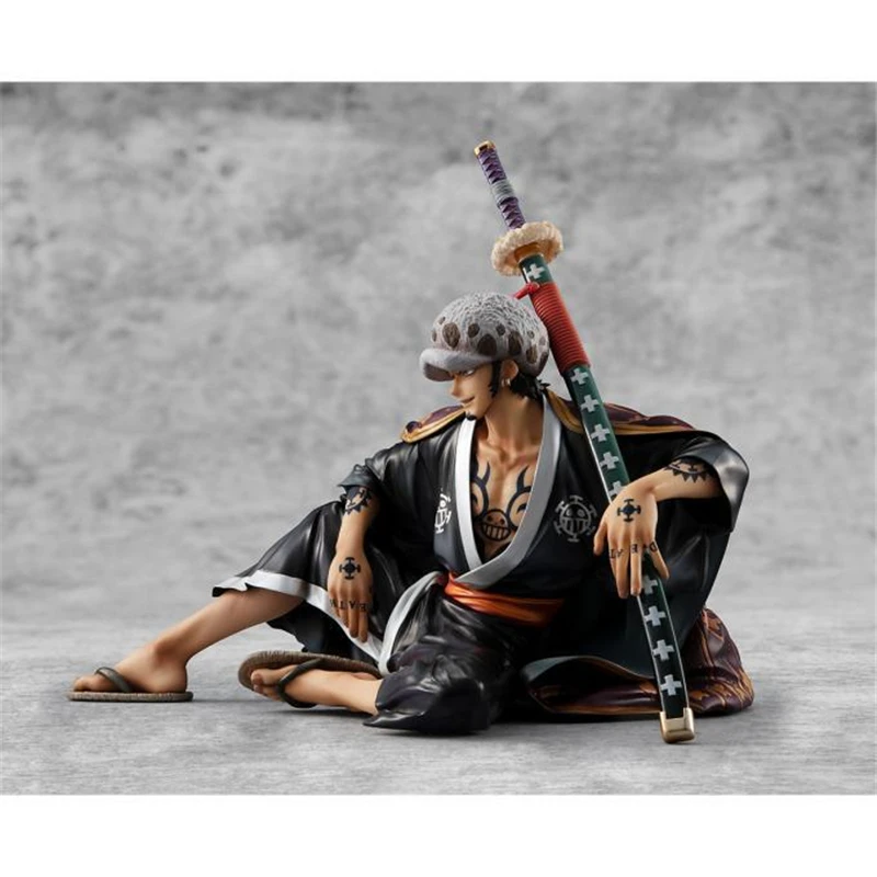 One Piece Kimono Trafalgar Law Sitting Action Figure