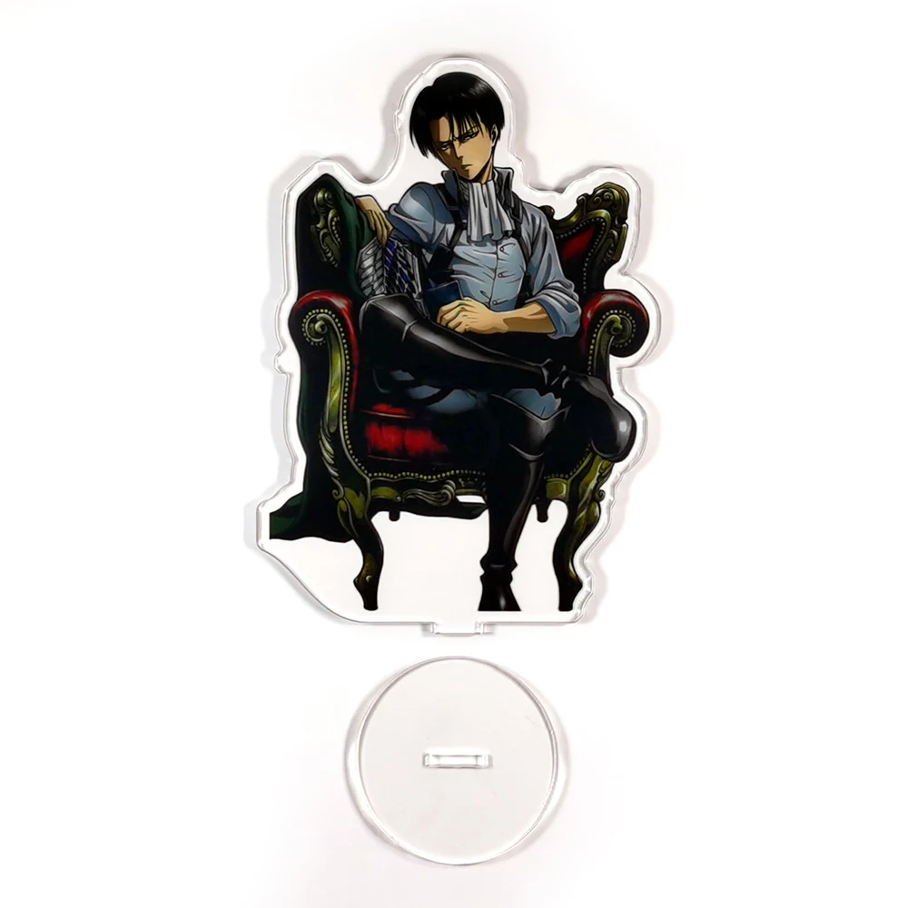 Attack on Titan Shingeki no Kyojin Levi Rivaille sitting on the chair GM acrylic stand figure model cake topper anime