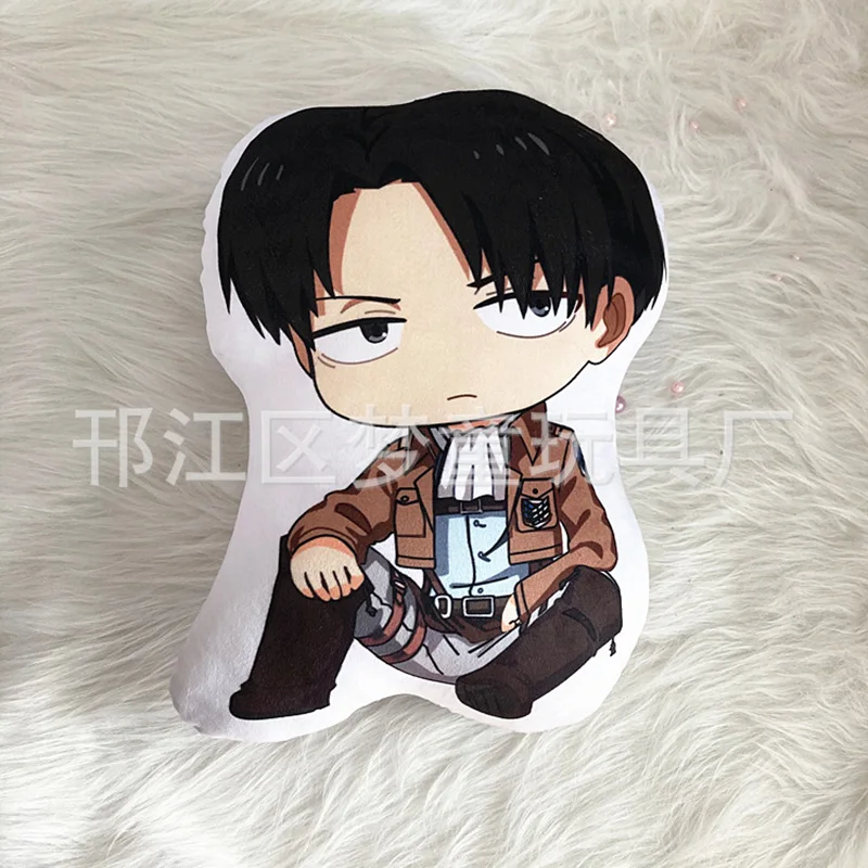 10cm Attack on Titan Plush Doll Anime Attack on Titan Levi Ackerman Stuffed Doll Anime Soft Plush Pillow Toy