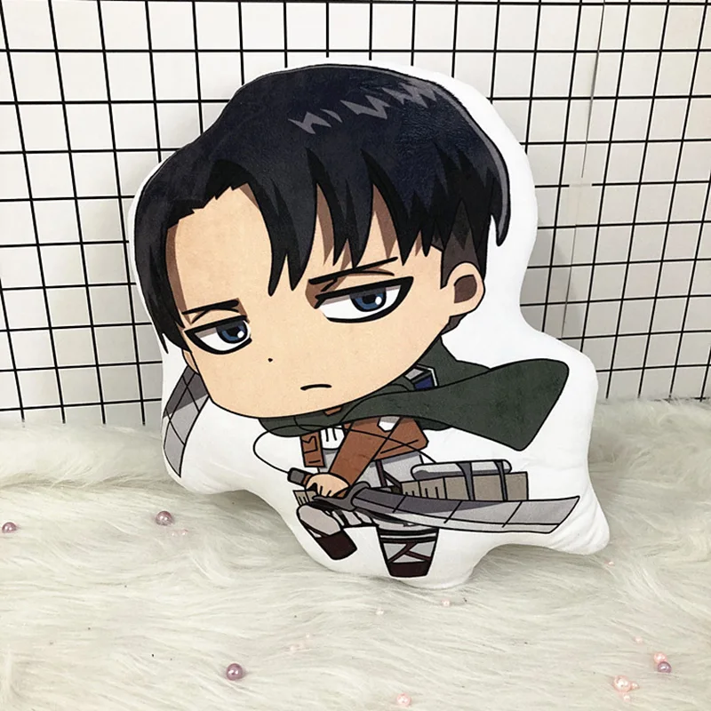 10cm Attack on Titan Plush Doll Anime Attack on Titan Levi Ackerman Stuffed Doll Anime Soft Plush Pillow Toy