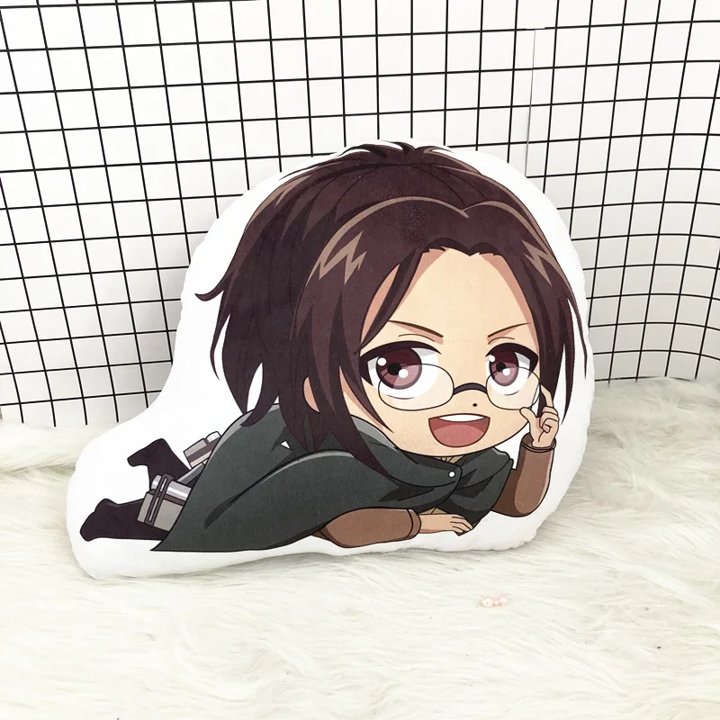 10/40cm Anime Attack on Tittan Plush Doll Jean Kirschstein Armin Arlert Hanji Zoe Plush Pillow Soft Stuffed Plushie Cushion Toys