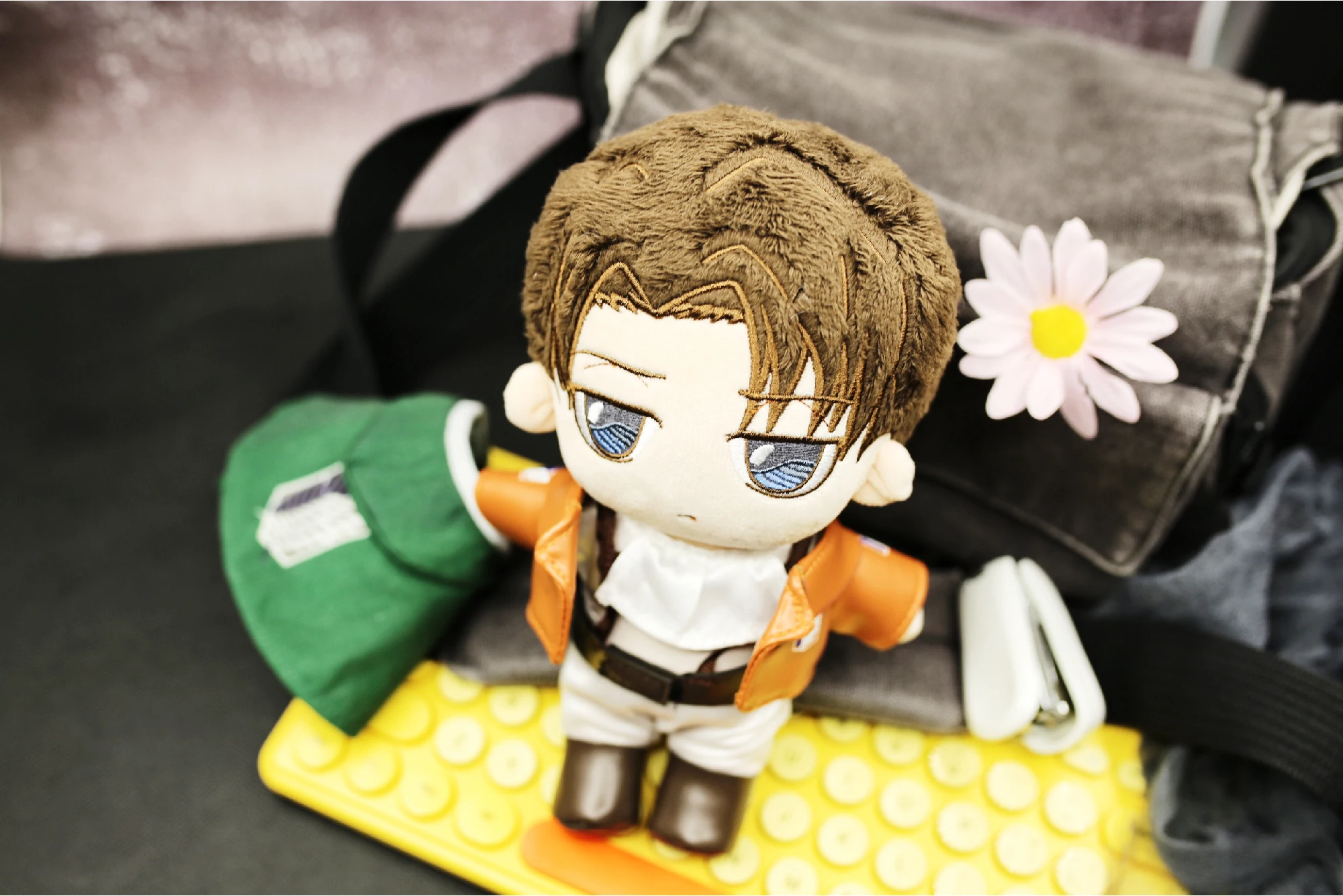 Anime Attack On Titan Levi Plush - 9"/23cm Uoozii Ackerman Doll Clothes Changeable Plushie Figure Anime Merch Gift For AOT Fans