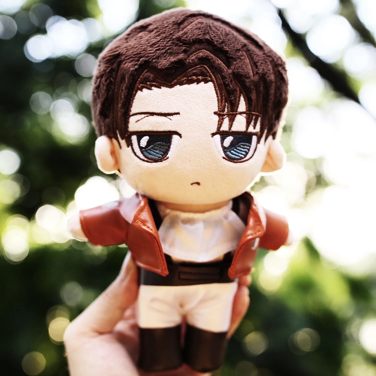 Anime Attack On Titan Levi Plush - 9"/23cm Uoozii Ackerman Doll Clothes Changeable Plushie Figure Anime Merch Gift For AOT Fans