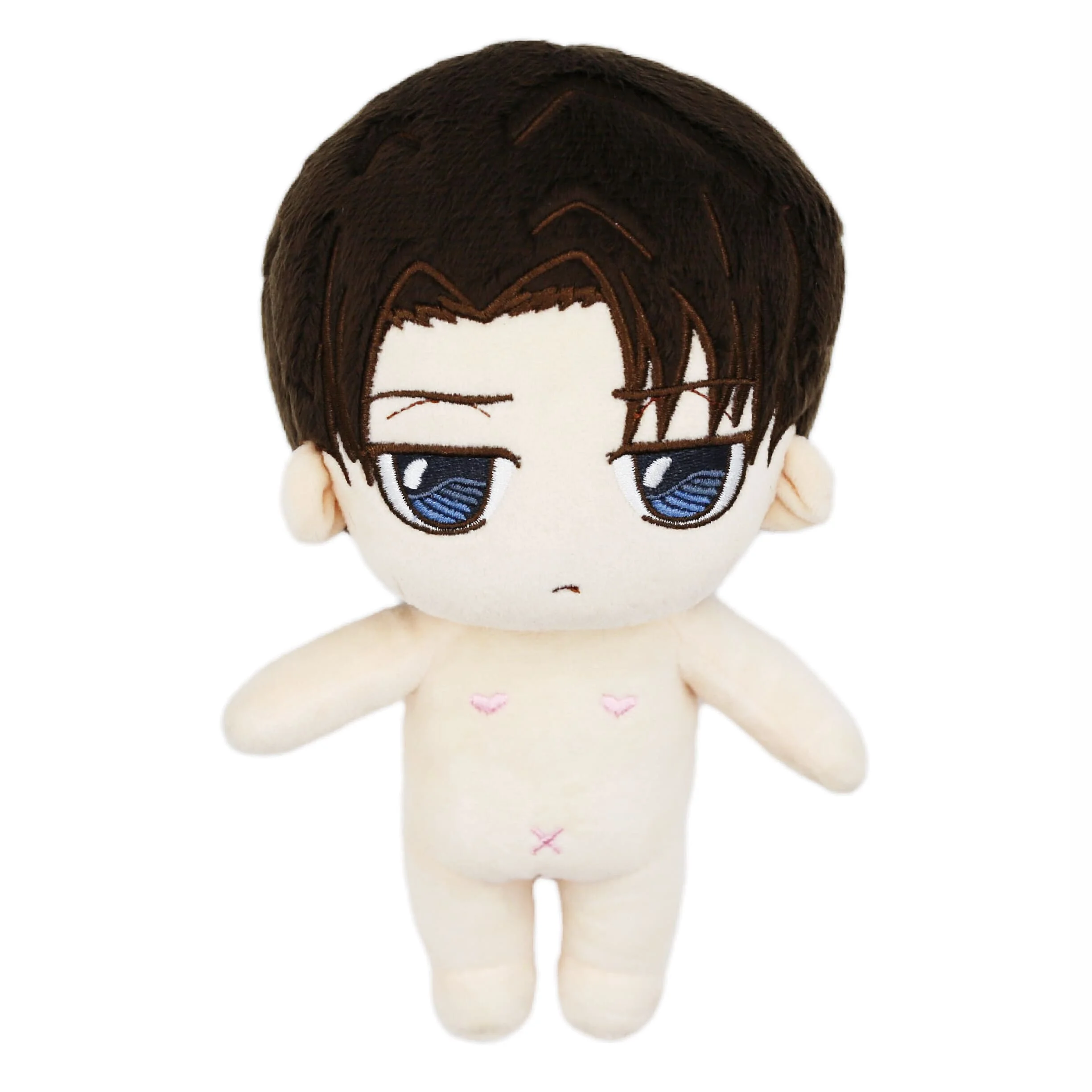 Anime Attack On Titan Levi Plush - 9"/23cm Uoozii Ackerman Doll Clothes Changeable Plushie Figure Anime Merch Gift For AOT Fans