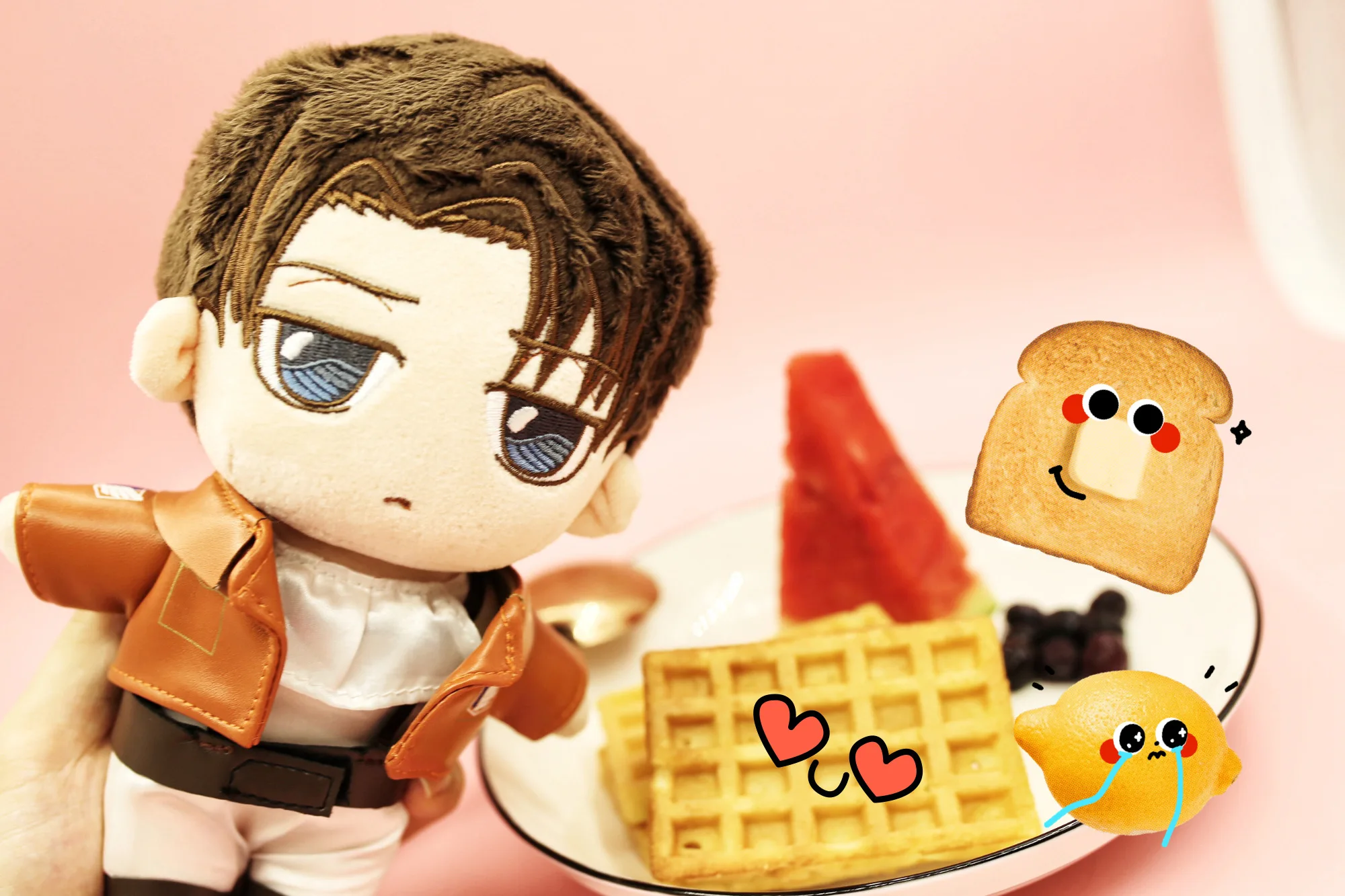 Anime Attack On Titan Levi Plush - 9"/23cm Uoozii Ackerman Doll Clothes Changeable Plushie Figure Anime Merch Gift For AOT Fans