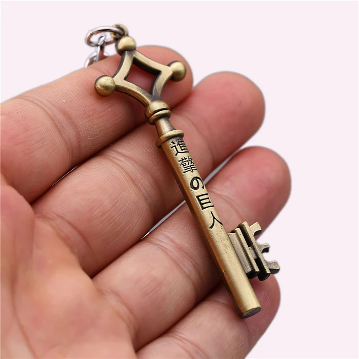 Anime Attack On Titan Keychain Men Key Shape Key Ring Women Chaveiro Metal Key Chain For Car Fashion Jewelry llaveros hombre