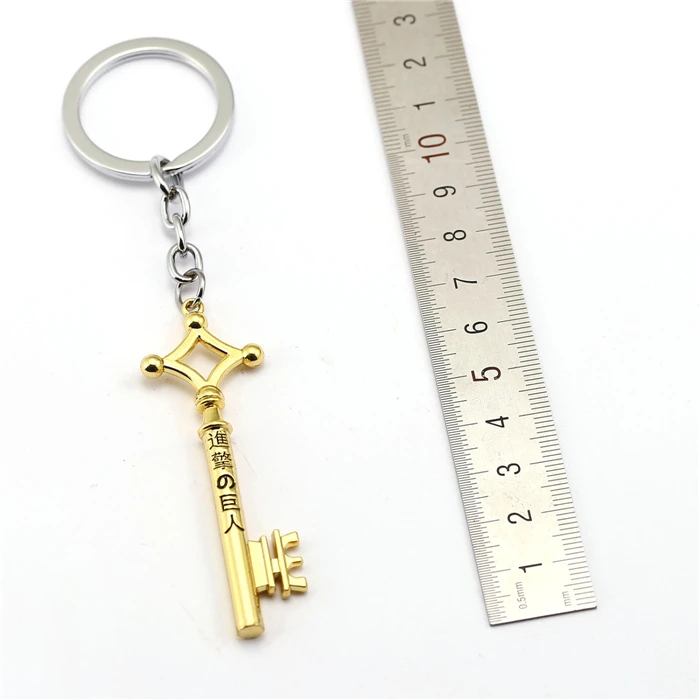 Anime Attack On Titan Keychain Men Key Shape Key Ring Women Chaveiro Metal Key Chain For Car Fashion Jewelry llaveros hombre