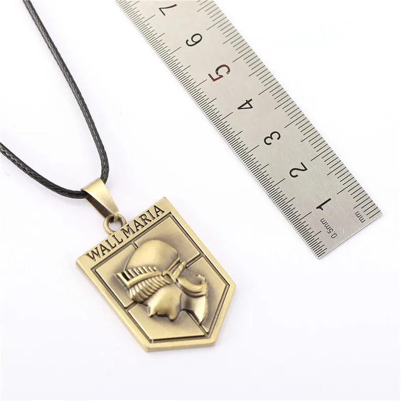 Fashion Anime Attack On Titan Necklace Wings of Liberty Freedom Scout Regiment Legion Survey Recon Corp Badge Pendant Drop Ship