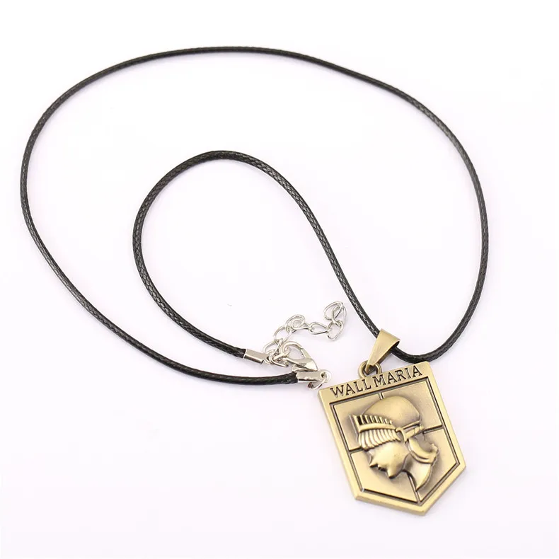 Fashion Anime Attack On Titan Necklace Wings of Liberty Freedom Scout Regiment Legion Survey Recon Corp Badge Pendant Drop Ship