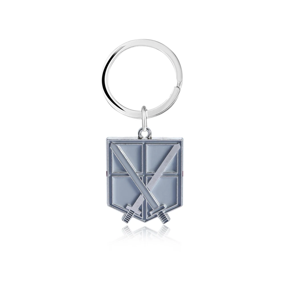 Attack On Titan Wings of Liberty Freedom Necklace Keychain Anime Key Holder Cosplay Car Bag Pendant Men's Gift Charm Jewelry