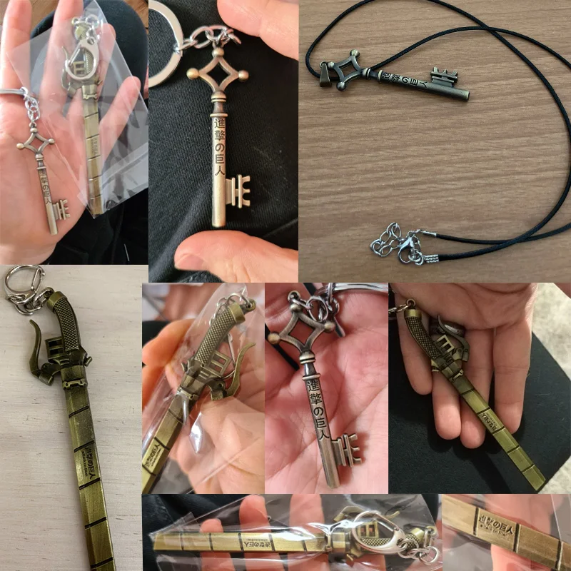 Mengtuyi Anime Attack On Titan Sword Keychain Men Metal Weapon Key Chain Women Jewelry llaveros Para Hombre Brelok Cosplay New