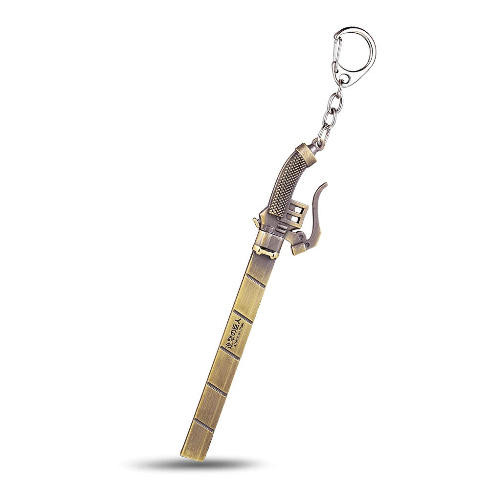 Mengtuyi Anime Attack On Titan Sword Keychain Men Metal Weapon Key Chain Women Jewelry llaveros Para Hombre Brelok Cosplay New