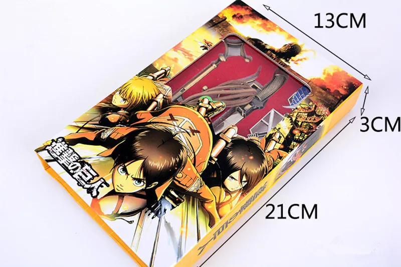 Anime Attack On Titan Badge Necklaces Keyrings Levi Mikasa Ackerman Eren Jaeger Emblem Metal Keychains Pendants Toys Doll Gift