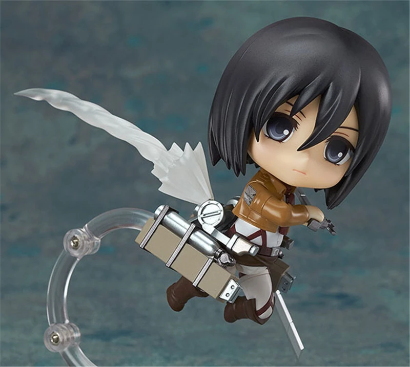 Anime Attack on Titan Shingeki no Kyojin Mikasa Ackerman 365 PVC Action Figures Collection Model Kids Toys Doll Gifts 10cm