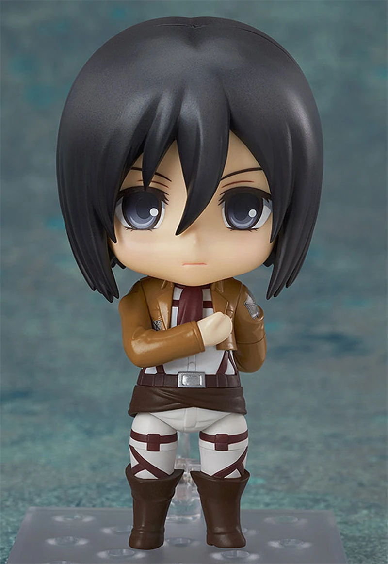 Anime Attack on Titan Shingeki no Kyojin Mikasa Ackerman 365 PVC Action Figures Collection Model Kids Toys Doll Gifts 10cm