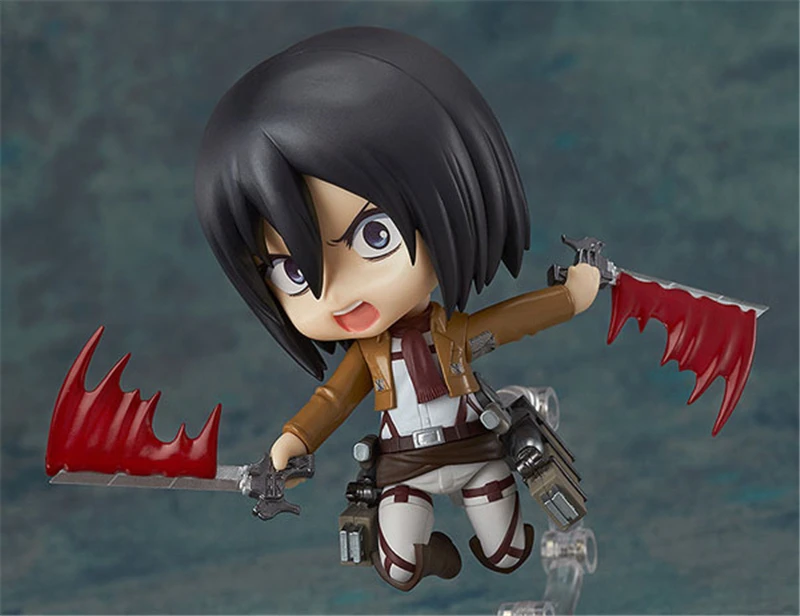 Anime Attack on Titan Shingeki no Kyojin Mikasa Ackerman 365 PVC Action Figures Collection Model Kids Toys Doll Gifts 10cm