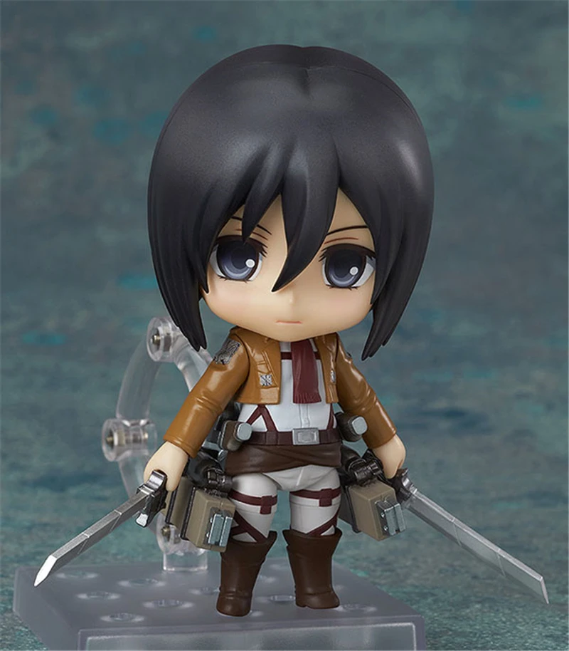 Anime Attack on Titan Shingeki no Kyojin Mikasa Ackerman 365 PVC Action Figures Collection Model Kids Toys Doll Gifts 10cm