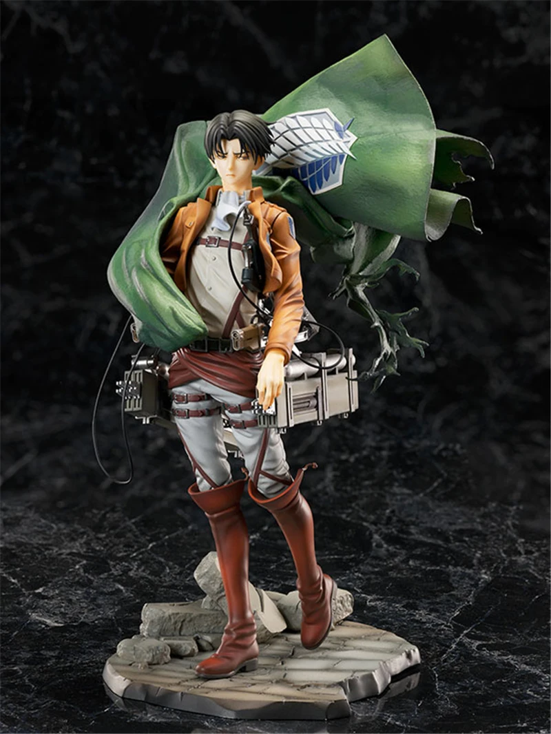 Anime Attack on Titan Shingeki no Kyojin Levi Ackerman Battle Ver. GK PVC Action Figure Statue Collection Model Toys Doll Gifts