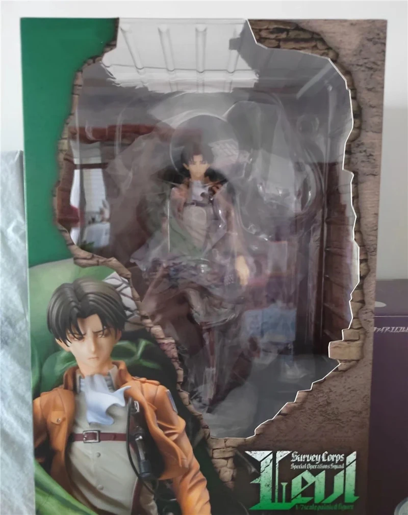 Anime Attack on Titan Shingeki no Kyojin Levi Ackerman Battle Ver. GK PVC Action Figure Statue Collection Model Toys Doll Gifts