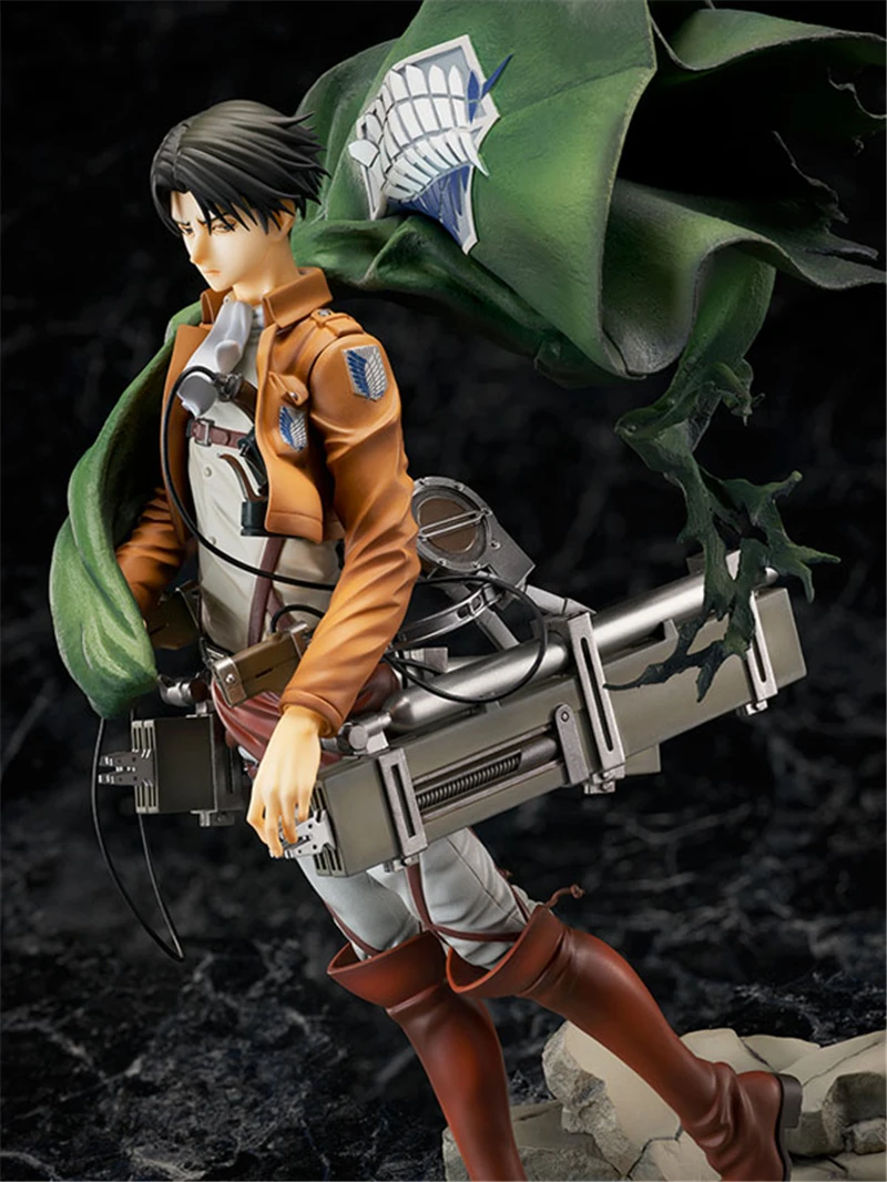 Anime Attack on Titan Shingeki no Kyojin Levi Ackerman Battle Ver. GK PVC Action Figure Statue Collection Model Toys Doll Gifts