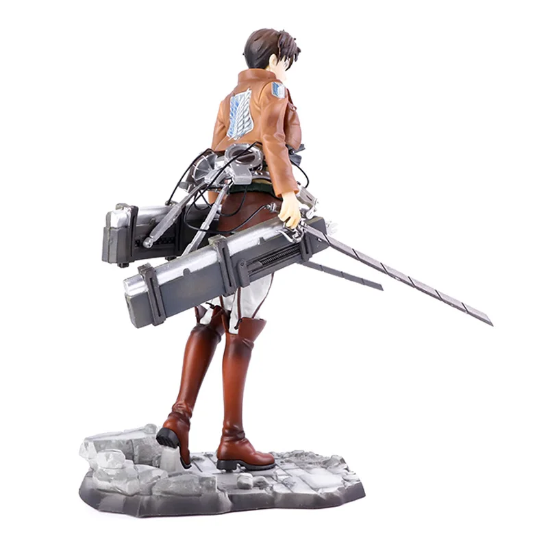 Anime Attack on Titan Survey Corps Eren Jaeger Figma 207 GK PVC Action Figure Statue Collectible Model Kids Toys Doll Gifts 24cm