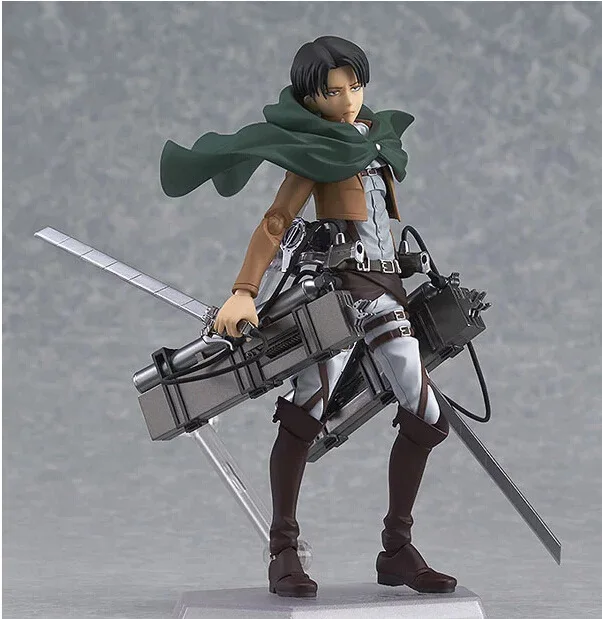 Anime Attack on Titan Levi Ackerman Figma 213 Rivaille Ackerman PVC Action Figure Collectible Model Kids Toys Doll Gifts 6"15cm