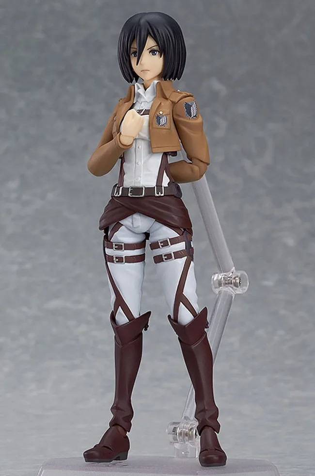 Anime Attack on Titan Mikasa Ackerman Figure Statues Figma 203  PVC Action Figure Collectible Model Toys Doll