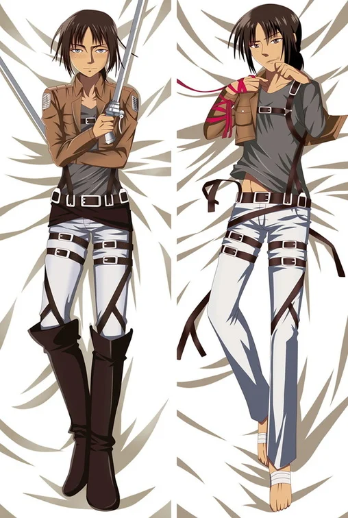 Attack On Titan Cushion Dakimakura Pillowcase Hugging Body Pillow Sexy Japan Anime Game Boyfriend Pillow Otaku Pillow Cover