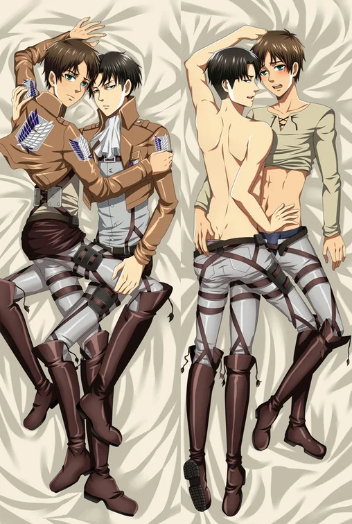 Attack On Titan Cushion Dakimakura Pillowcase Hugging Body Pillow Sexy Japan Anime Game Boyfriend Pillow Otaku Pillow Cover