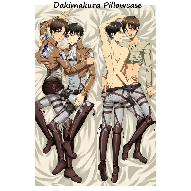 Attack On Titan Body Pillow Case Anime Dakimakura Pillowcase Sexy Girl Loli Pillow Cushion 180X60 Backrest Bed Pillow Cover 18