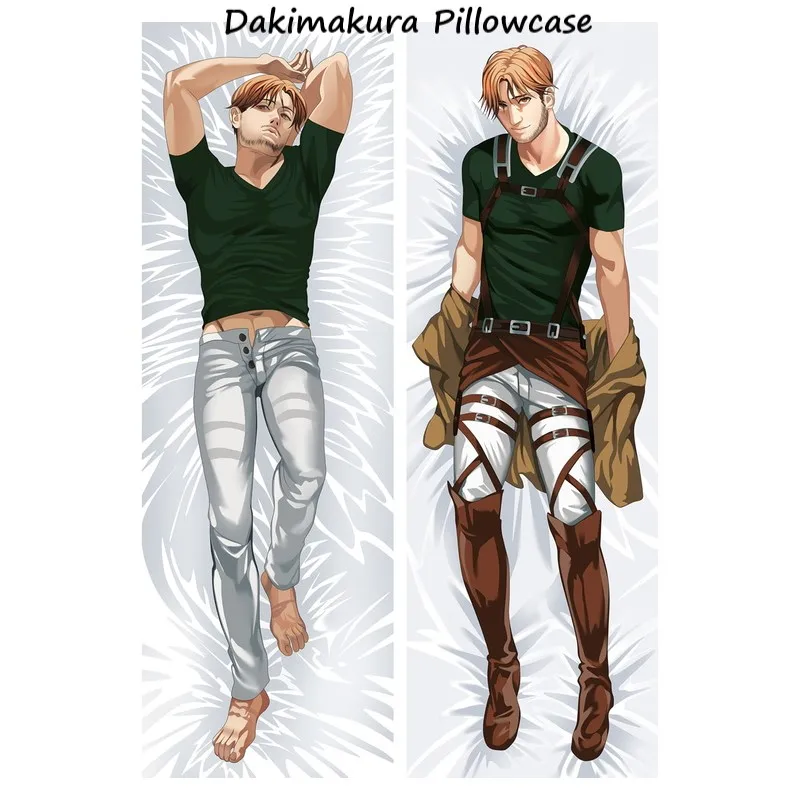 Attack On Titan Body Pillow Case Anime Dakimakura Pillowcase Sexy Girl Loli Pillow Cushion 180X60 Backrest Bed Pillow Cover 18