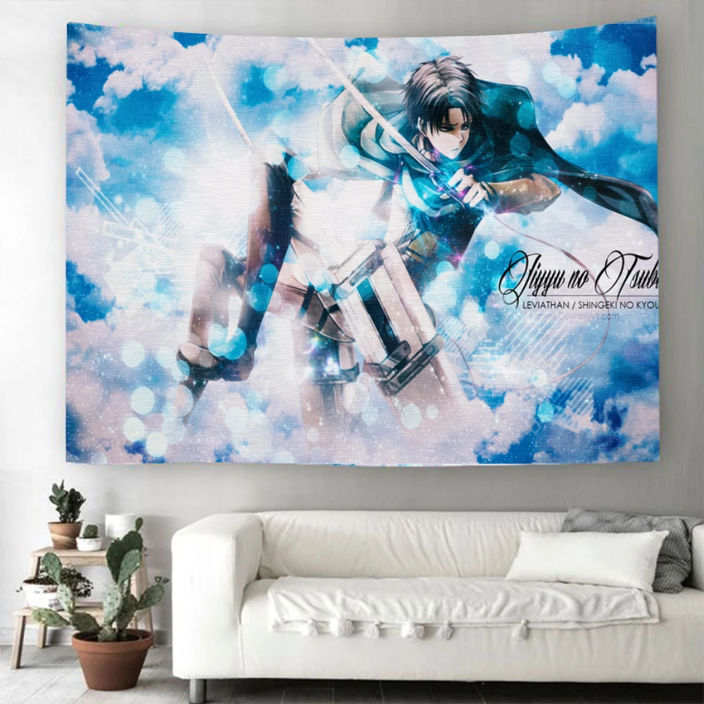 Anime Attack on Titan Tapestry 3D Printed Tapestrying Rectangular Home Decor Wall Hanging