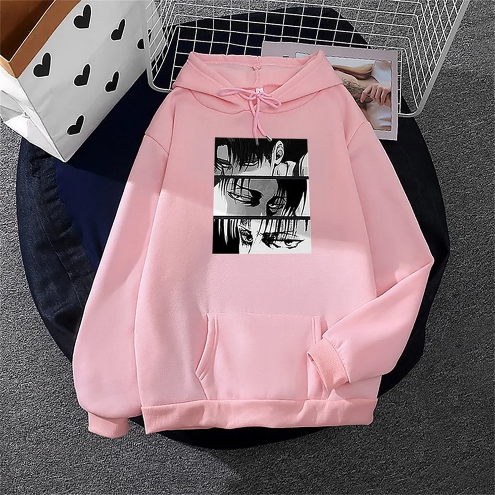 Anime Attack On Titan Print Hoodie Japan Loose Hip Hop Sweatshirt Long Sleeve Streetwear Harajuku Women Hoodie Pullovers