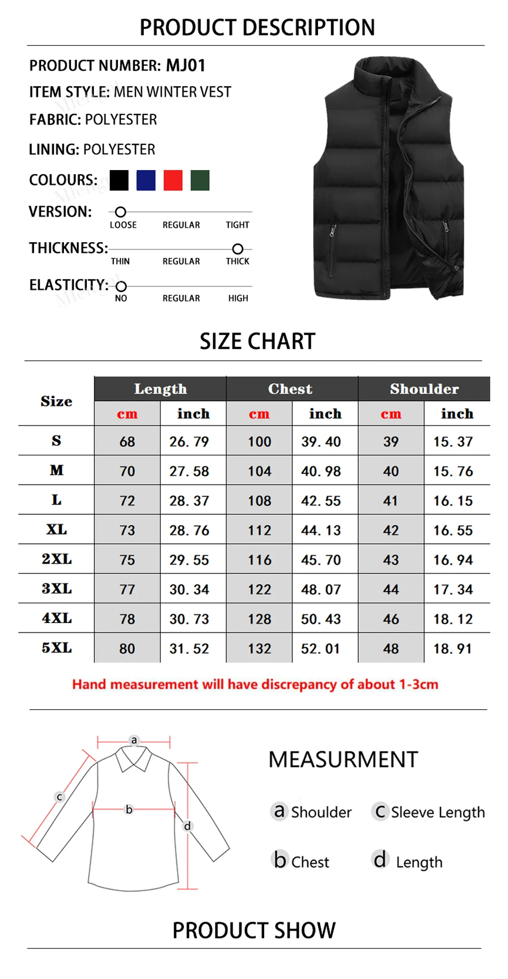 Attack on Titan Men's Winter Down Jacket Casual Anime Sleeveless Vest Casual Coats Women Cotton Men's Waistcoat