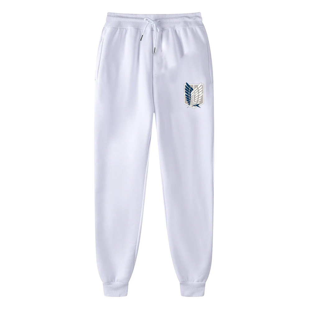 Anime Trousers Attack On Titan Long Pants Men's Full Length Casual Sweatpants Fleece Harajuku Unisex Pants