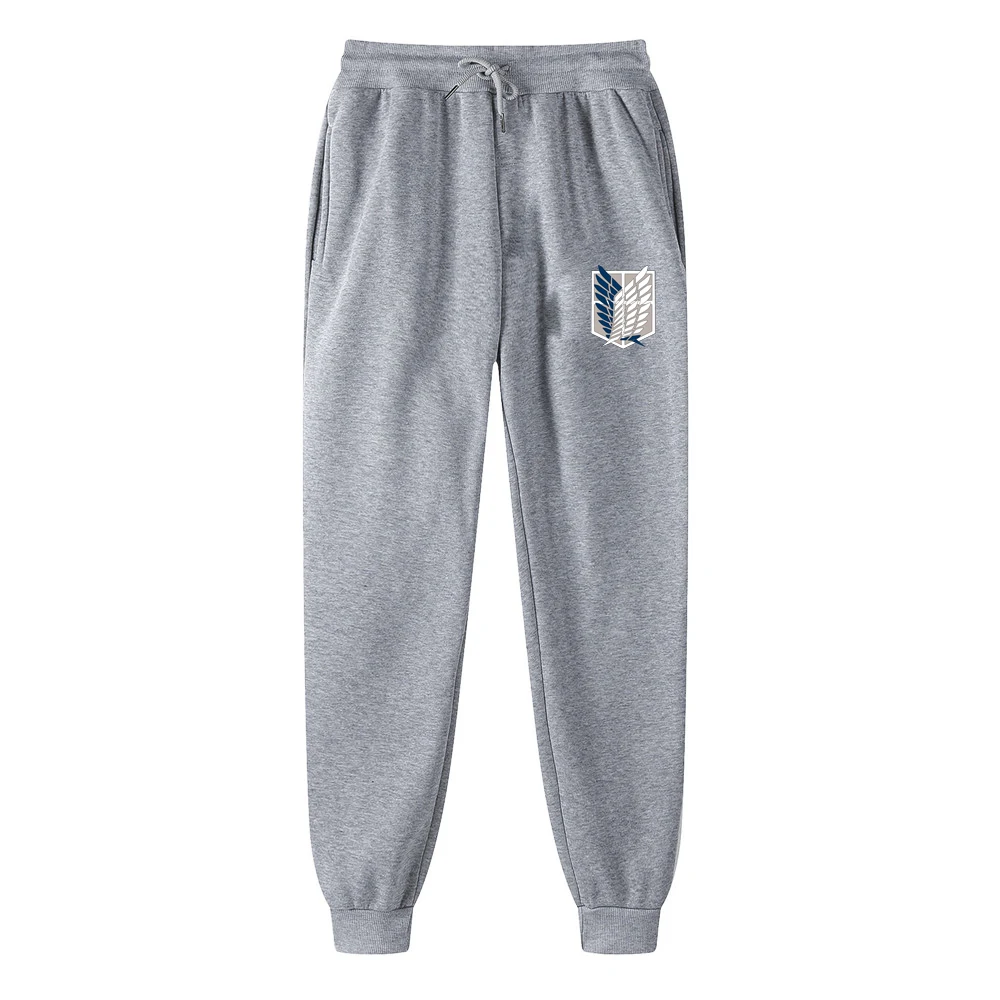 Anime Trousers Attack On Titan Long Pants Men's Full Length Casual Sweatpants Fleece Harajuku Unisex Pants